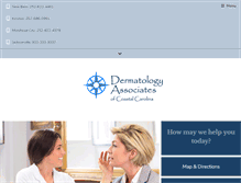 Tablet Screenshot of newbernderm.com
